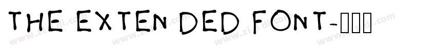 THE EXTEN DED FONT字体转换